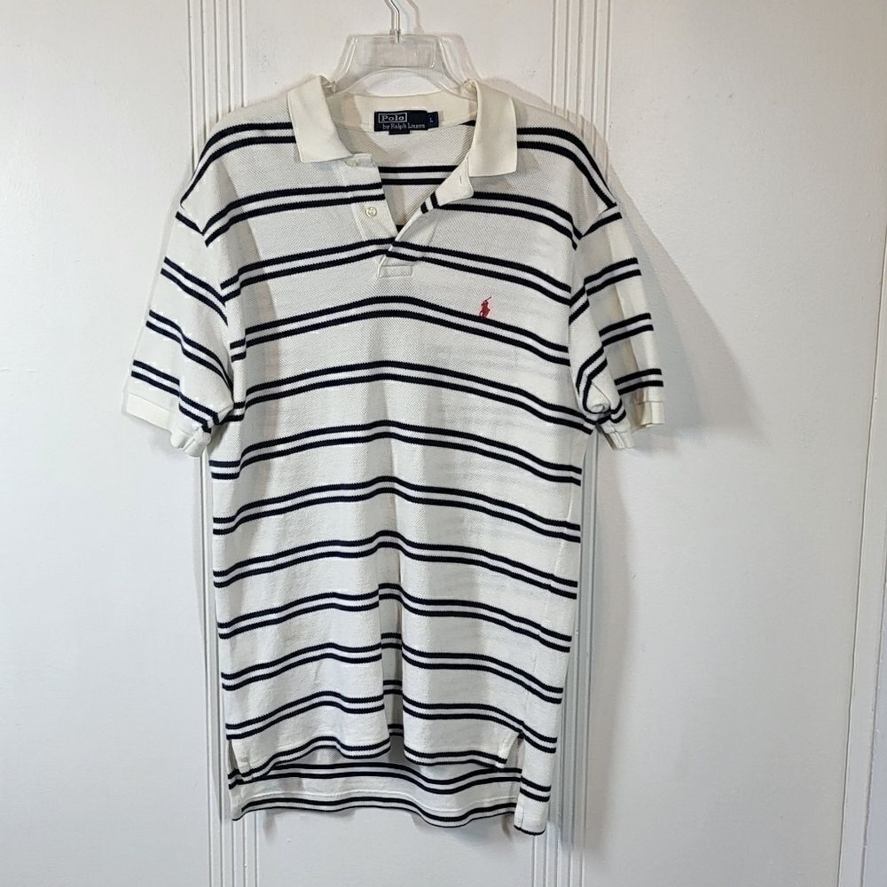 Ralph Lauren Men's Black & White Polo Shirt
